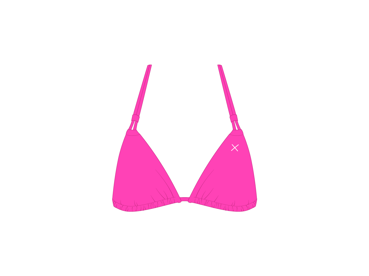 Hot Pink Double String Top – Boutine LA