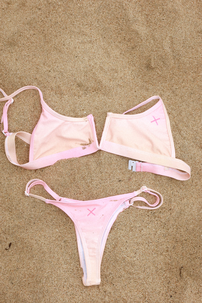 Blush Ombre V-Cut Top - Boutine LA Blush Ombre V-Cut Top - Boutine LA