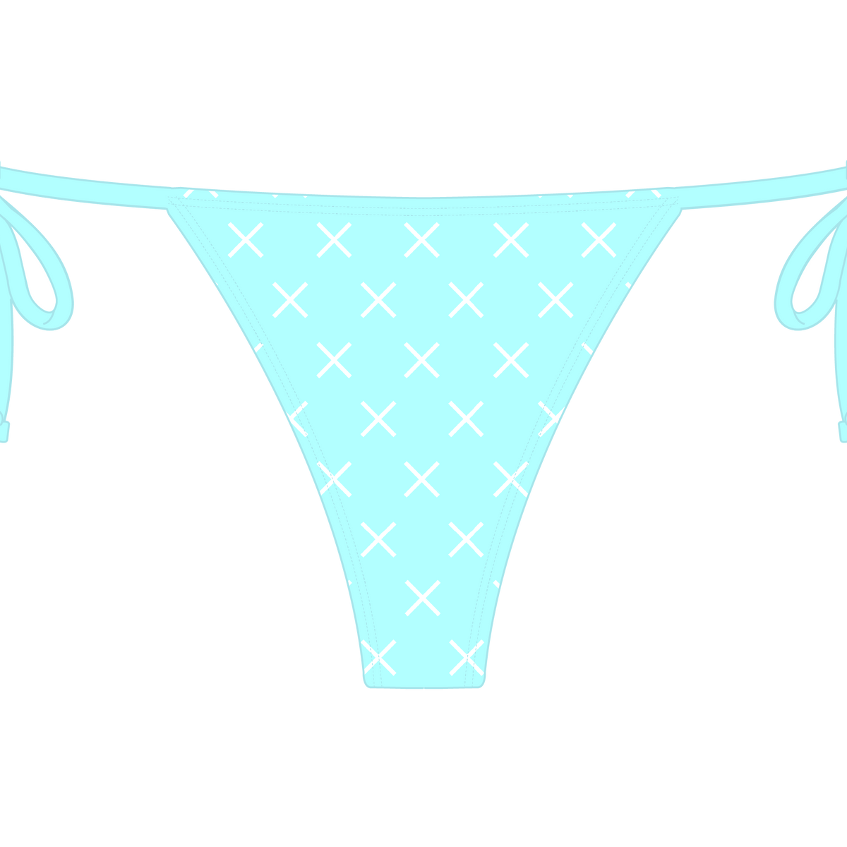 OFF-Blue Logo Print Beachy Bottom – Boutine LA