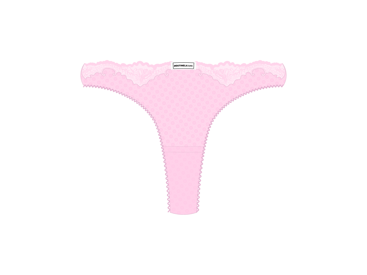 Dusty Pink Lace Bow panties – Boutine LA