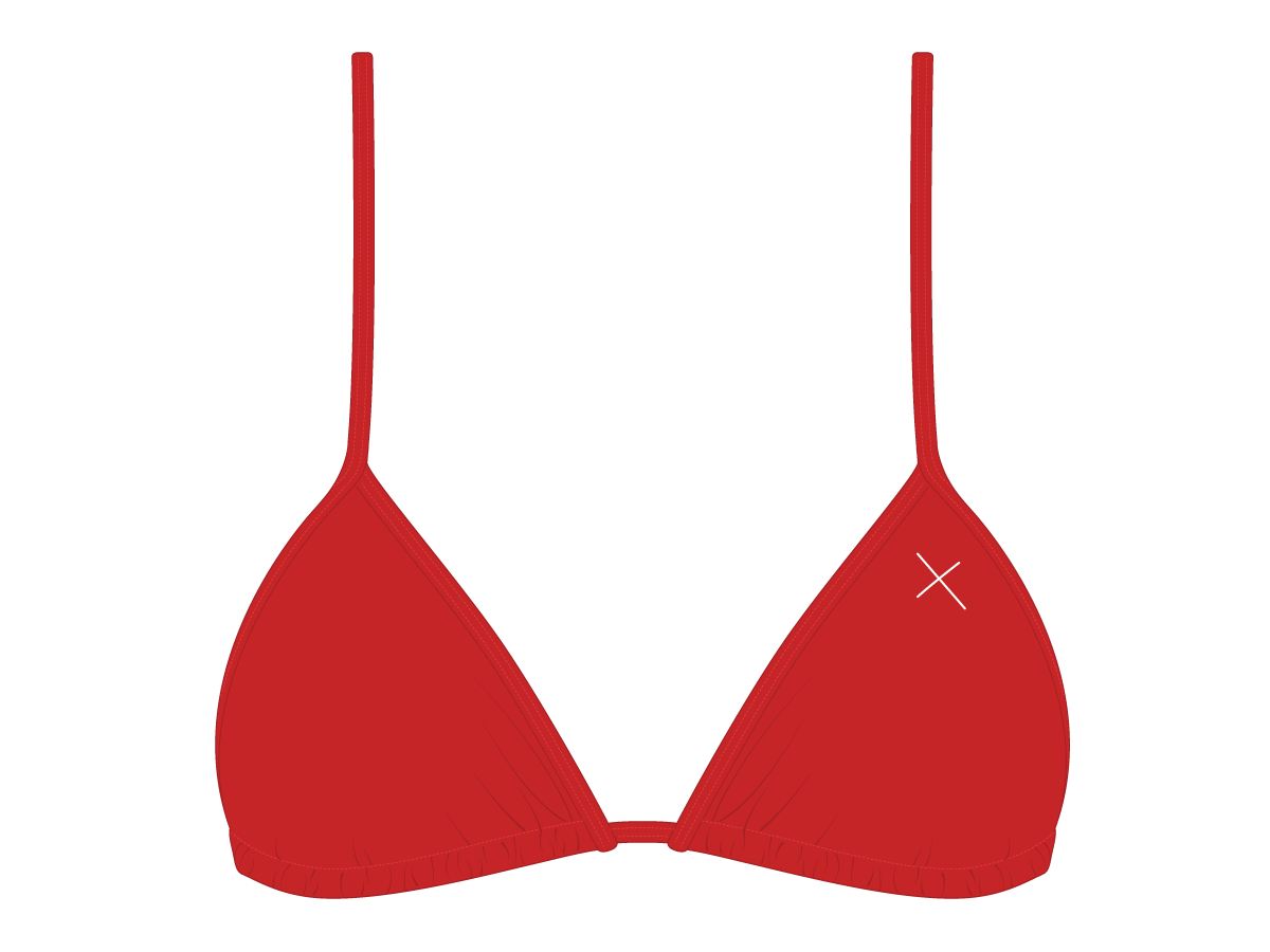 Rose Red Bikini Top II Boutine LA