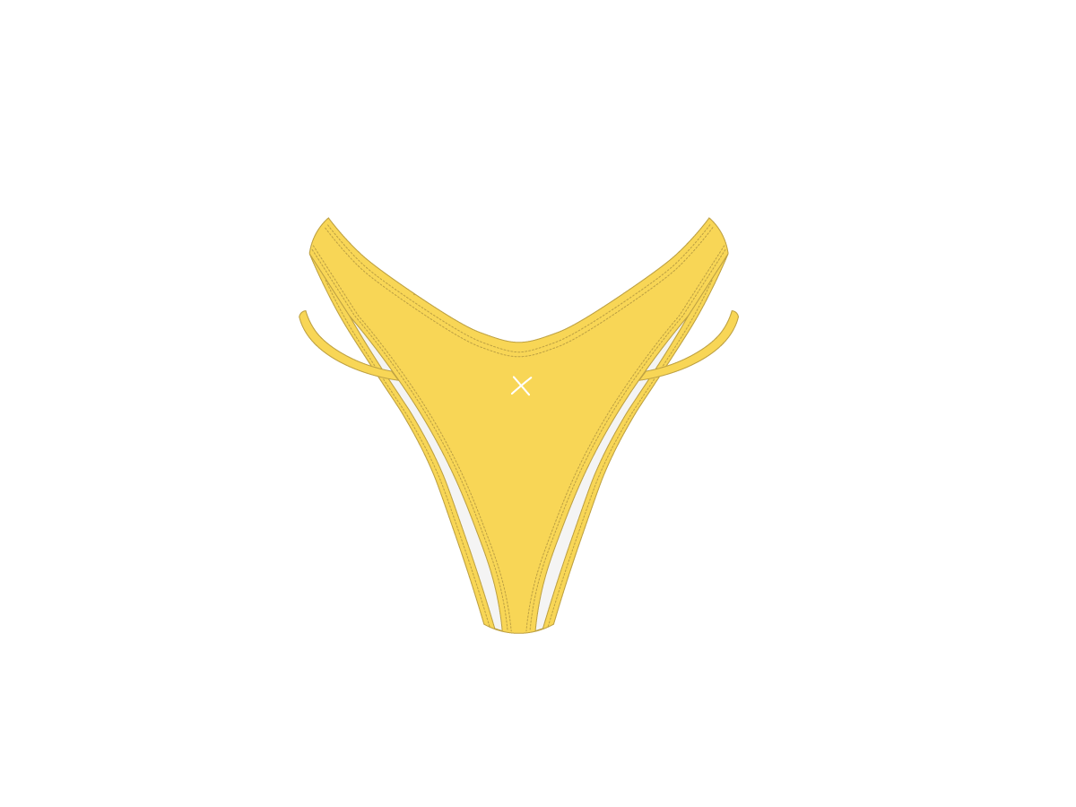 Tang Yellow Split Bottoms – Boutine LA