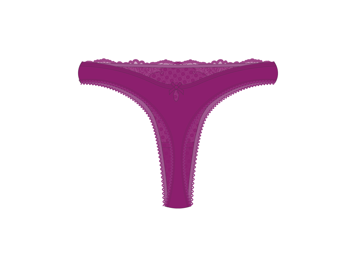 Sweet Cherry Lace Bow panties Boutine LA