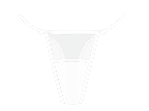 White Mesh Lace Thong Panty – Boutine LA