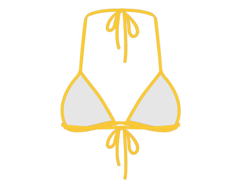 Lily Yellow Bikini Top II – Boutine LA