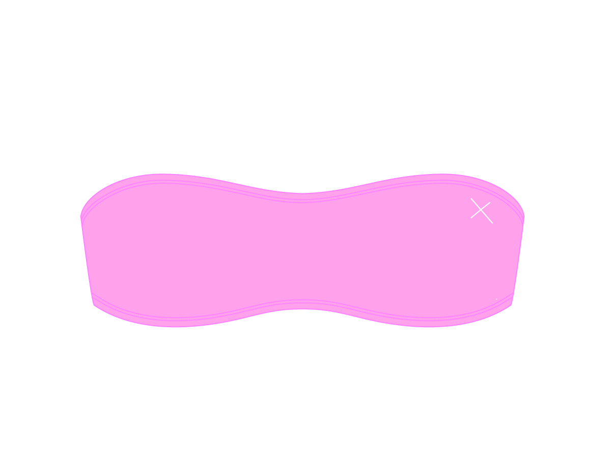 Taffy Pink Strapless Top Boutine LA